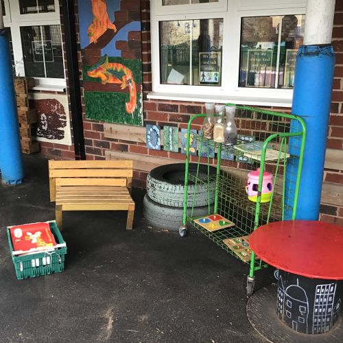 Our amazing outdoor area!